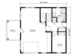 garage plan L1051