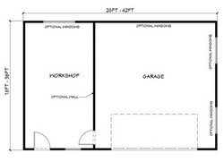 garage plan L1008