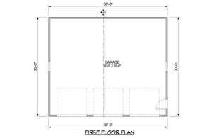 garage plan G1007