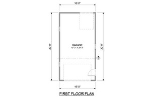 garage plan G1008